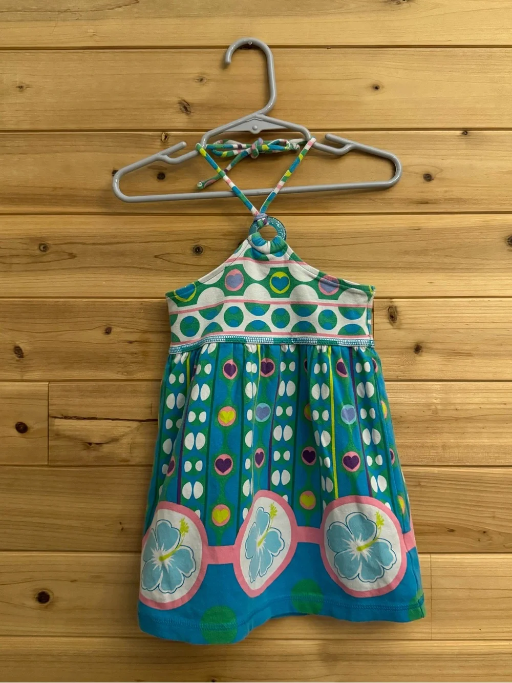 Y2K The Children’s Place Small 5/6 Colorful Retro Halter Top Colorful Bright